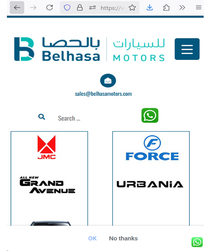 Belhasa Motors SEO web design